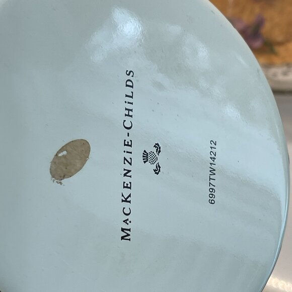 Vintage MacKenzie-Childs Courtly Check Large Canister - Picture 6 of 16